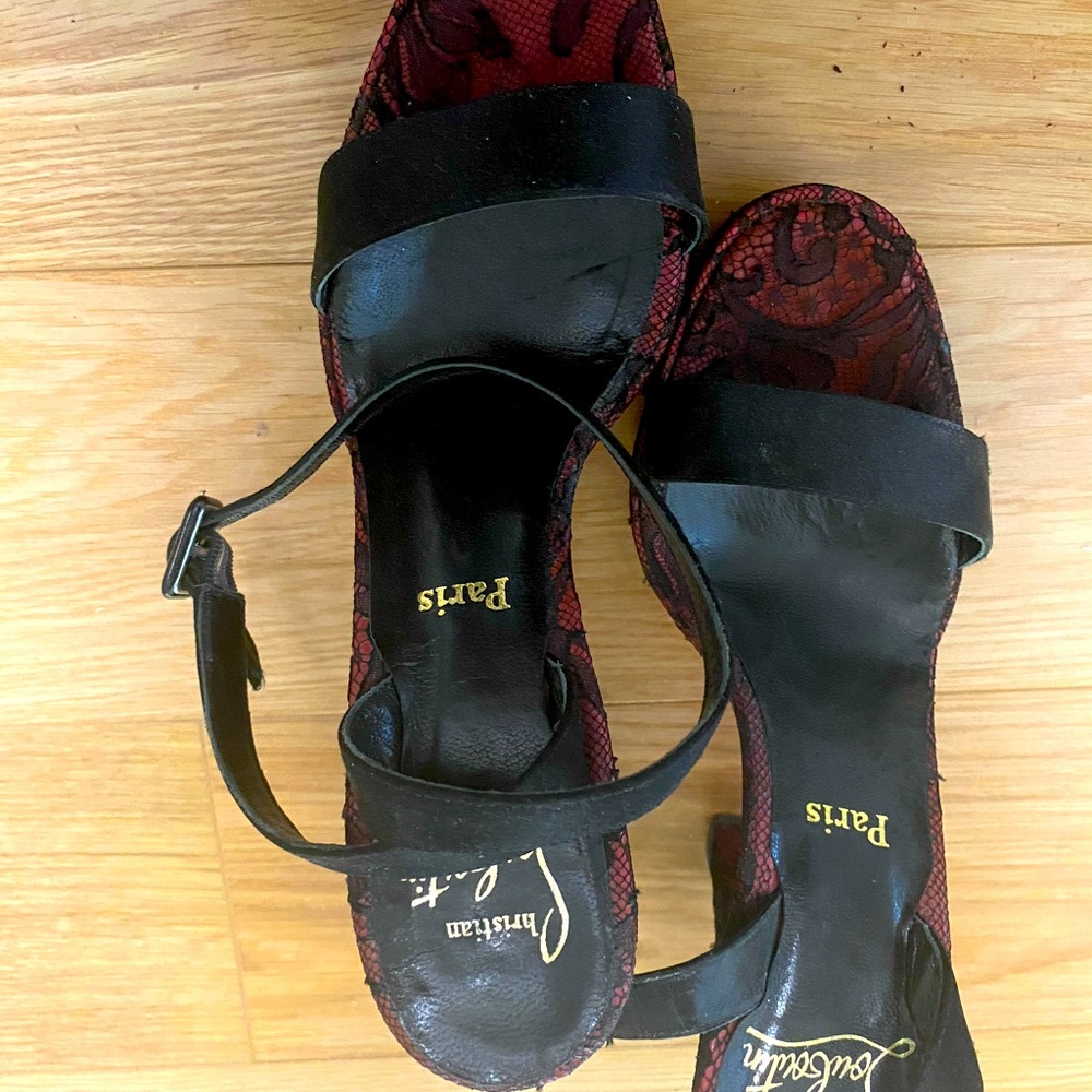 Christian Laboutin heel sandal